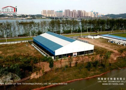 Outdoor Sports Tents Transform Vacant Sites Into Sports Arenas