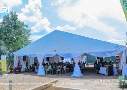 White Wedding Marquee in Uganda